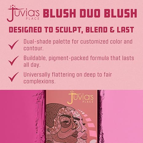 Ultra-Pigmented Dual-Shade Velvet Powder Blush Palette