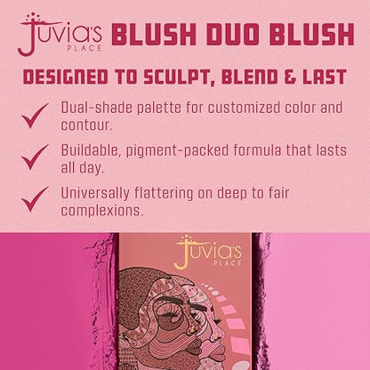 Ultra-Pigmented Dual-Shade Velvet Powder Blush Palette