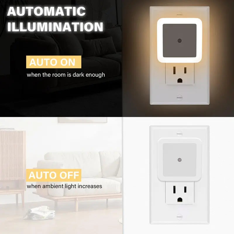 Automatic Dusk-to-Dawn Plug-in LED Night Light