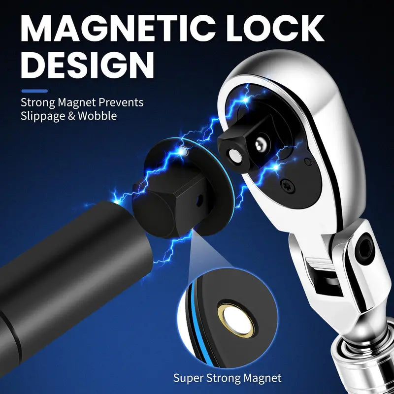 Ultra Low Profile Impact Socket Adapter Set – Reach Tight Spaces with Maximum Torque