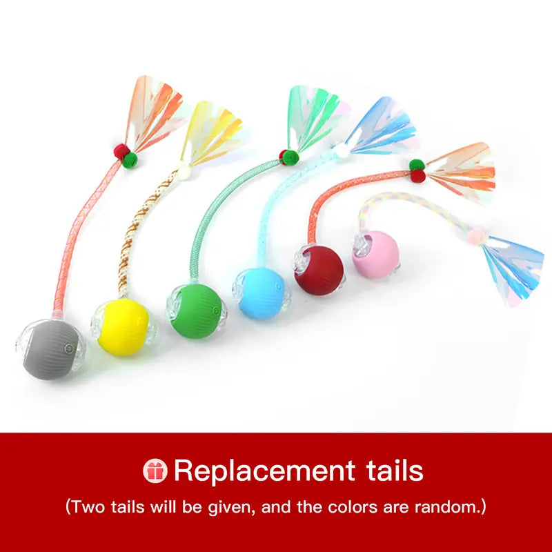 [🎁 BUY 1 GET 1 FREE] Smart Interactive Moving Cat Ball with LED Lights & Tail