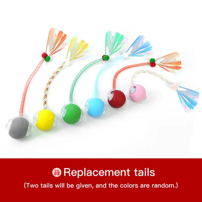 [🎁 BUY 1 GET 1 FREE] Smart Interactive Moving Cat Ball with LED Lights & Tail