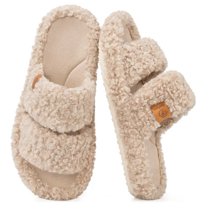 Ultra-Soft Memory Foam Open-Toe Slippers