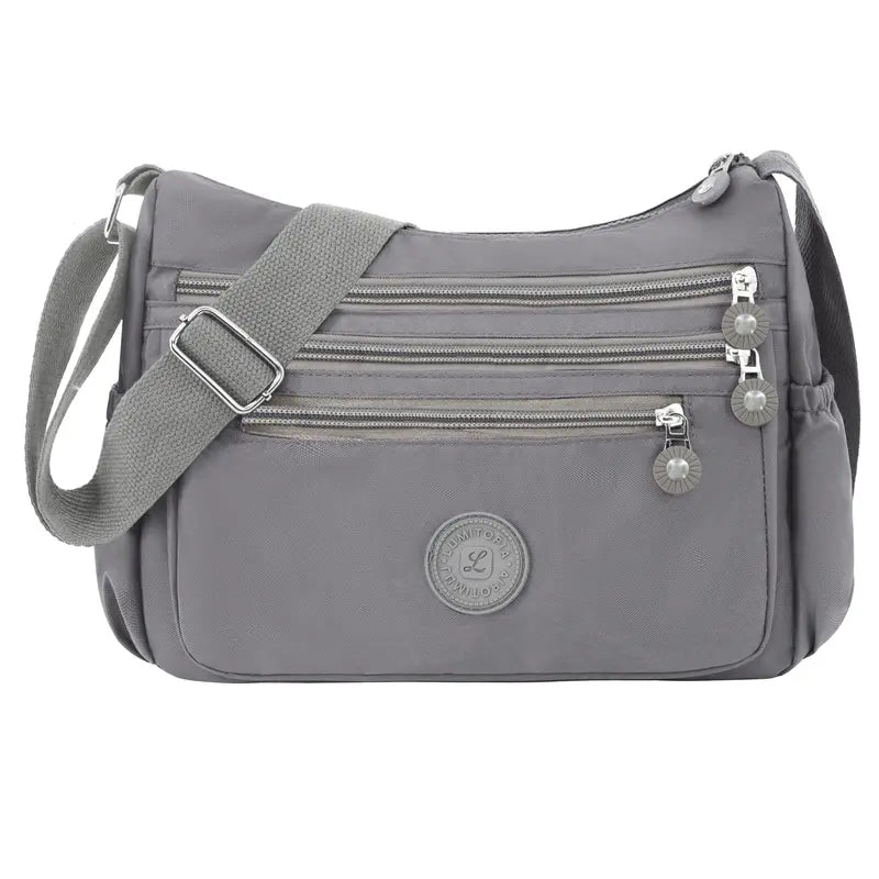 Waterproof Multi-Pocket Crossbody Bag with Ultra-Light Everyday Capacity