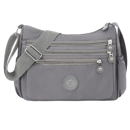 Waterproof Multi-Pocket Crossbody Bag with Ultra-Light Everyday Capacity