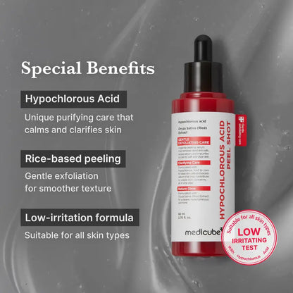 Hypochlorous Acid Rice Peel Serum For Clear Pores & Smooth Skin