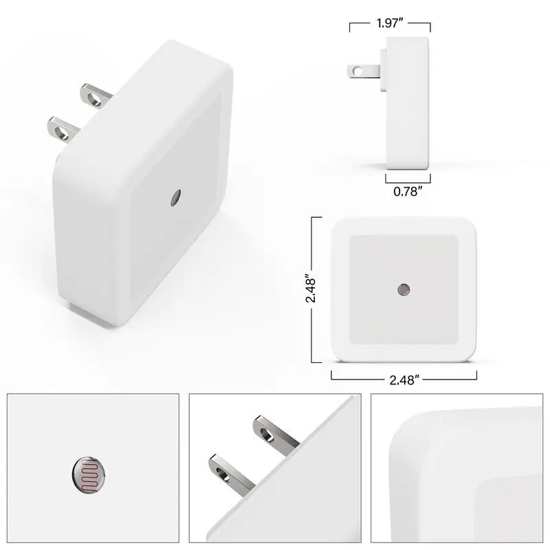 Automatic Dusk-to-Dawn Plug-in LED Night Light