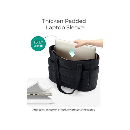 Ultimate Ultra-Light Puffy Tote Bag with Smart Multi-Compartments
