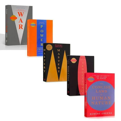 Robert Greene Concise Mastery 5-Book Collection Set