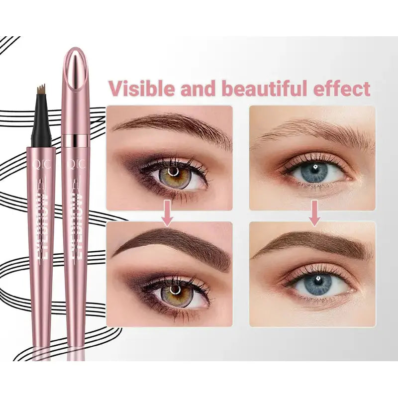 Get Natural Microbladed Brows in Seconds with 4-Tip Eyebrow Pen