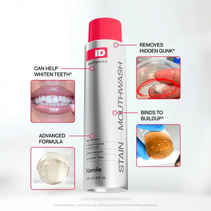 Stain-Removing Whitening Mouthwash with Hydrogen Peroxide & Essential Oils