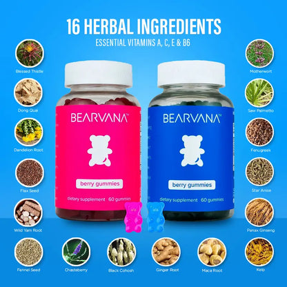 Natural 16-Herb Women's Wellness & Vitality Gummies