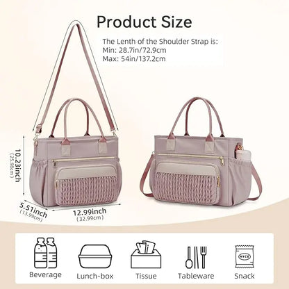 Large Capacity Leakproof Insulated Lunch Tote & Daily Work Bag