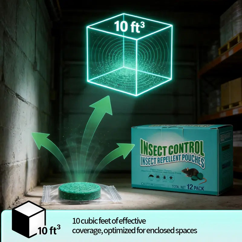 Natural Pest & Rodent Repellent Tablets – Keep Mice, Roaches & Insects Away