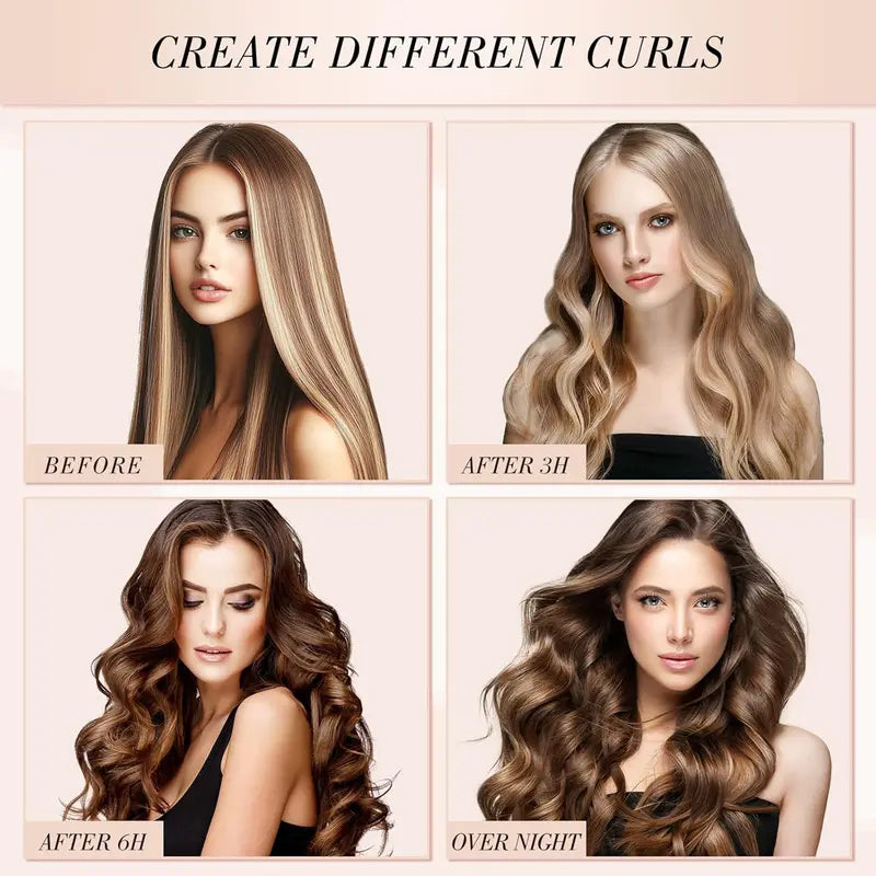 Effortless Heatless Curls & Satin Hair Protection Overnight