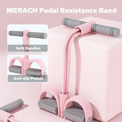 Full-Body Pedal Resistance Band for Home Workout & Posture Correction