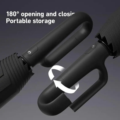 Ultimate Portable Automatic Folding Umbrella with Hangable Loop Buckle