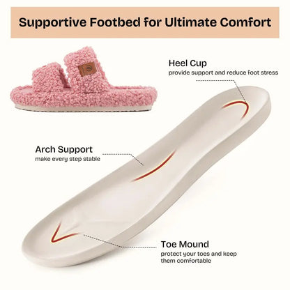 Ultra-Soft Memory Foam Open-Toe Slippers