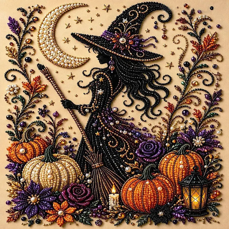 DIY 5D Halloween Diamond Painting Kits — Full Drill Crystal Art for Adults