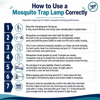 360° UV Light Mosquito Trap with Powerful Vortex Suction
