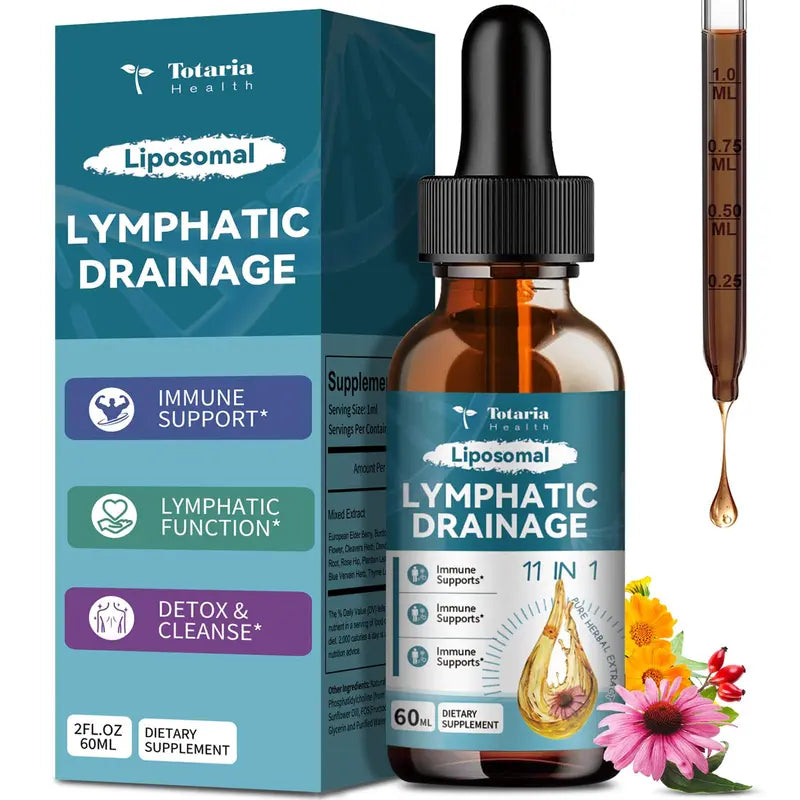 Liposomal Lymphatic Drainage Drops for Daily Immune Support & Detox