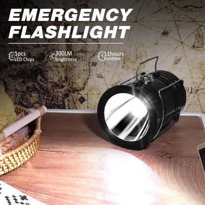 Ultra-Bright Solar Collapsible Camping Lantern & Flashlight