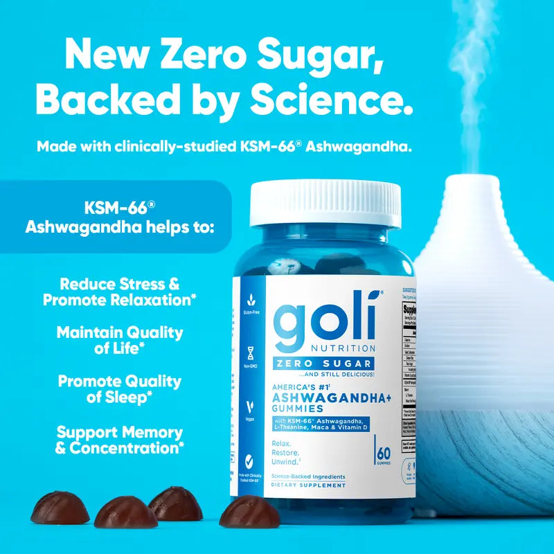 Sugar-Free Daily Wellness Trio: Pre & Probiotics, ACV, & Ashwagandha Gummies