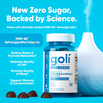 Sugar-Free Daily Wellness Trio: Pre & Probiotics, ACV, & Ashwagandha Gummies