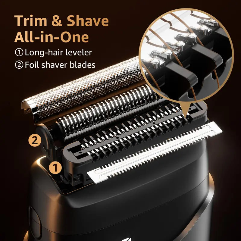 Mini Electric Foil Shaver For Precise Grooming