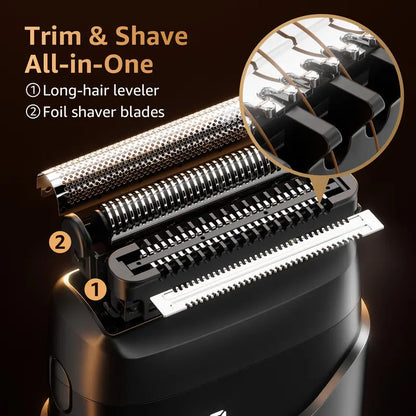 Mini Electric Foil Shaver For Precise Grooming