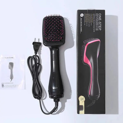One-Step Hair Dryer Brush & Straightener Styler