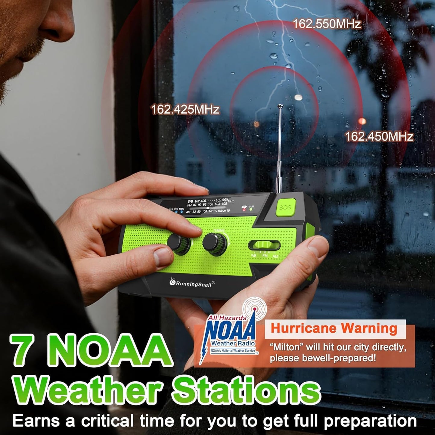 Never Lose Power: #1 Rated 4-in-1 Solar Emergency Radio