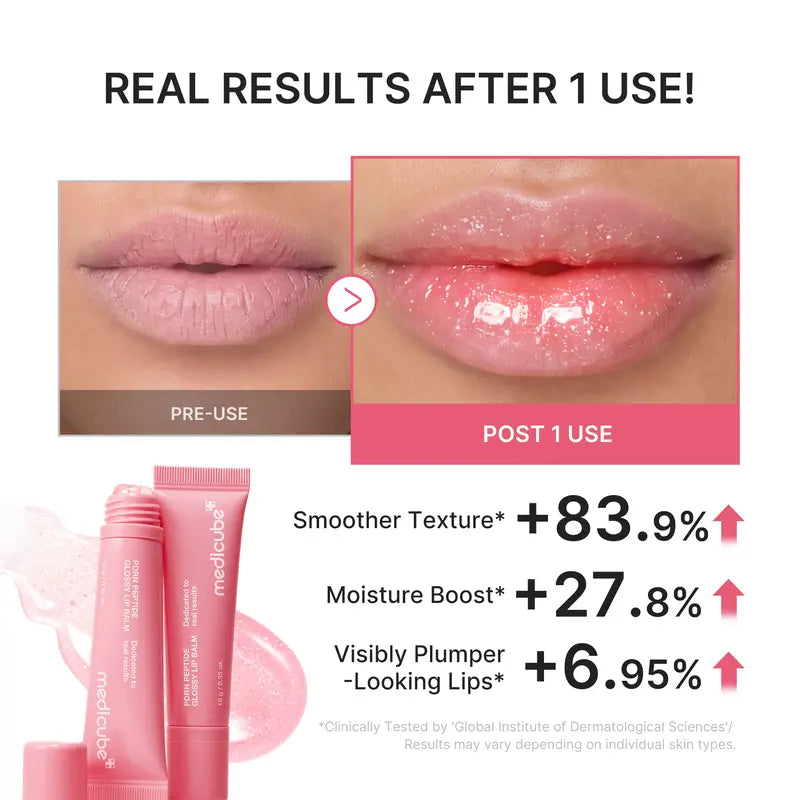 PDRN Peptide Hydrating & Plumping Glossy Lip Balm