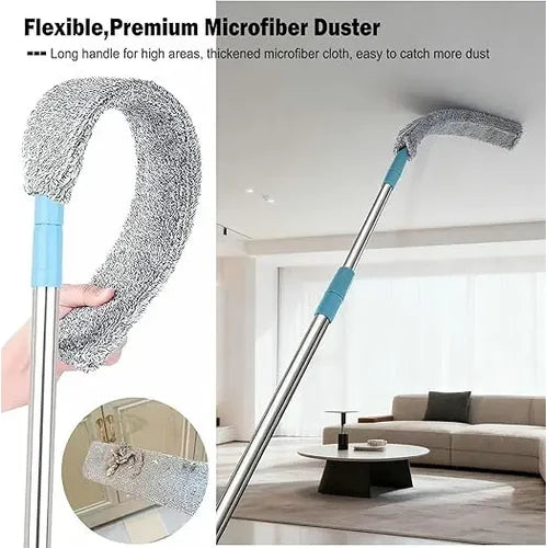 Ultra-Slim Flexible Gap Duster with Extendable Pole