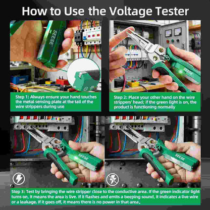 The Ultimate 8-in-1 Wire Stripper Pliers: Strip, Split & Wind Automatically In Seconds!