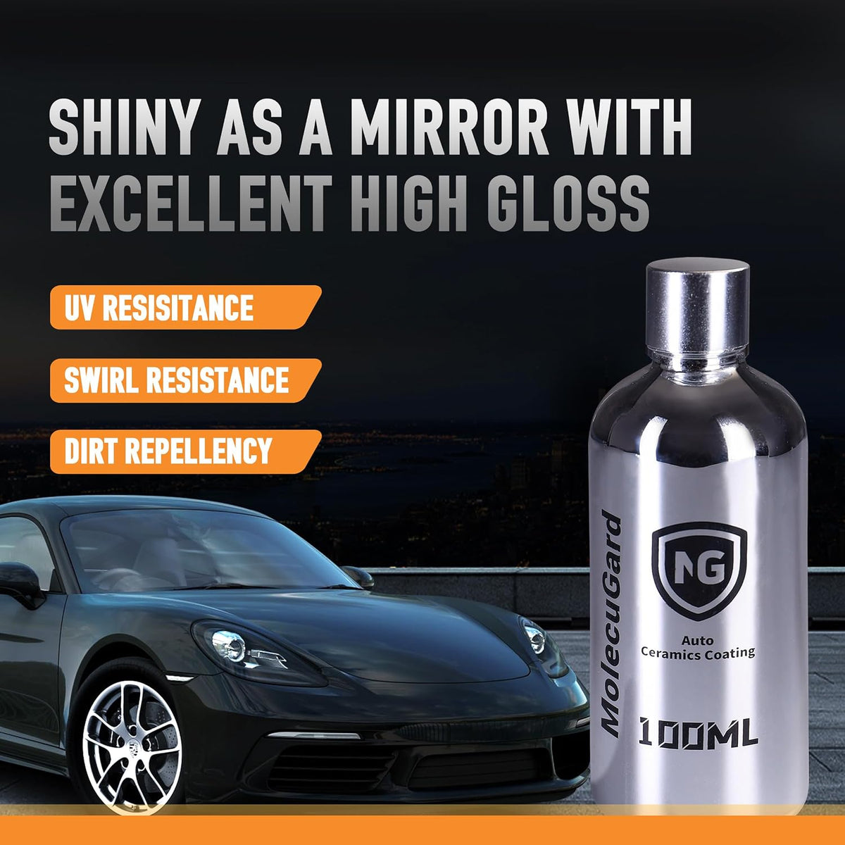 Ultra Hydrophobic Auto Ceramics Coating Spray - High Gloss & Long Lasting Paint Protection