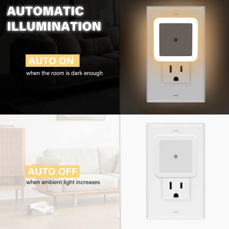 Smart Auto Dusk-to-Dawn LED Plug-in Night Light