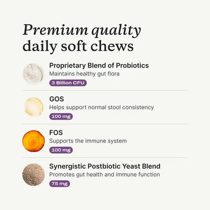 Advanced Probiotic Chews For Complete Canine Gut Health & Seasonal Allergy Relief