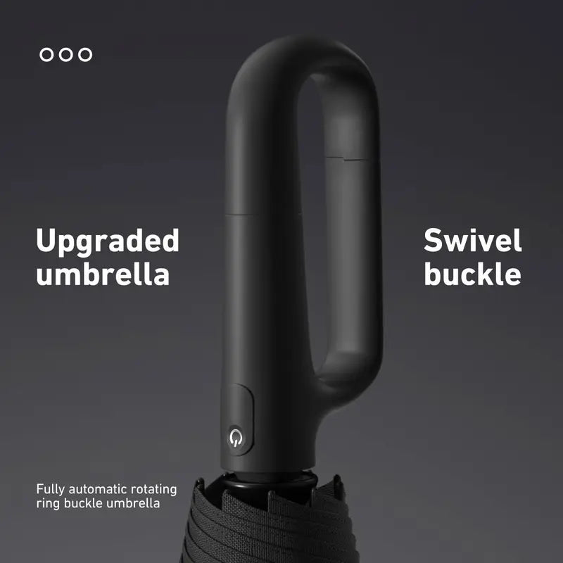 Ultimate Portable Automatic Folding Umbrella with Hangable Loop Buckle