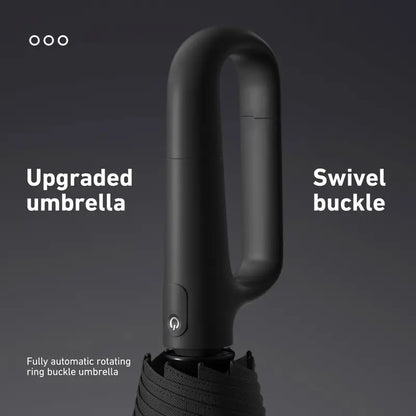 Ultimate Portable Automatic Folding Umbrella with Hangable Loop Buckle