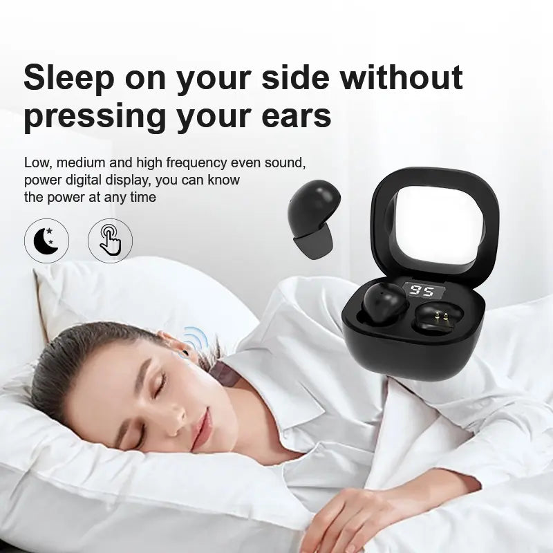 Ultra-Discrete Sleep Earbuds with All-Day Comfort & Smart Touch