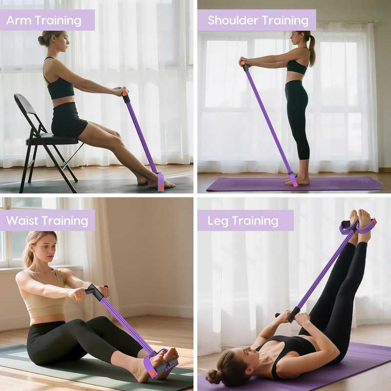 Multifunctional Pedal Resistance Band for Home Body Sculpting