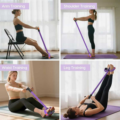 Multifunctional Pedal Resistance Band for Home Body Sculpting
