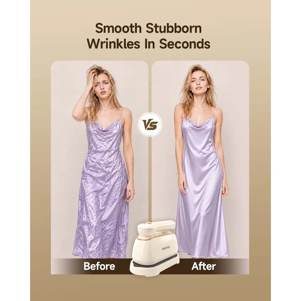 Portable Handheld Garment Steamer for Wrinkle-Free Clothes Anywhere