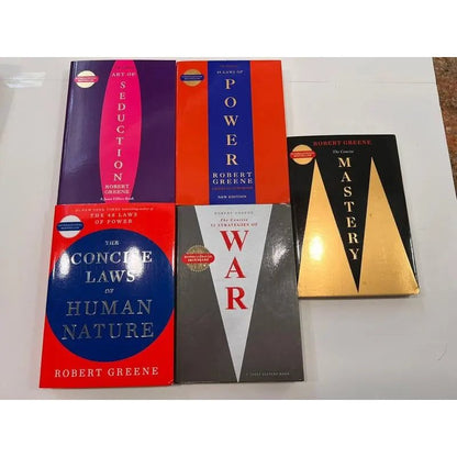 Robert Greene Concise Mastery 5-Book Collection Set