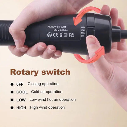 One-Step Hair Dryer Brush & Straightener Styler