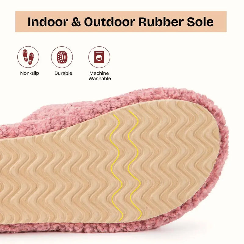 Ultra-Soft Memory Foam Open-Toe Slippers
