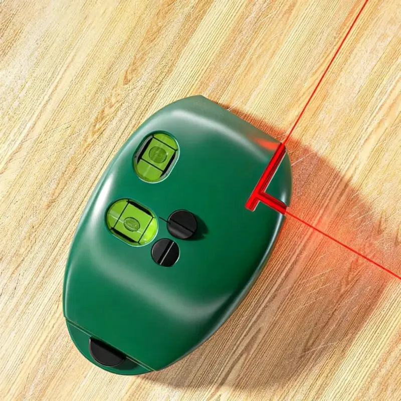 90° Right-Angle Mouse Laser Level with Dual Bubble Vials