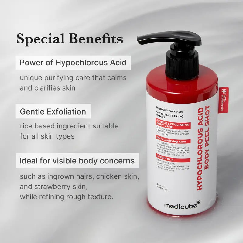Hypochlorous Acid Rice Peel Serum For Clear Pores & Smooth Skin