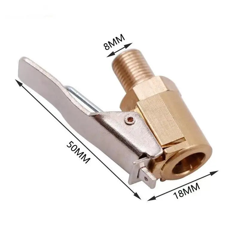 Instant Lock-On Brass Air Chuck for Hands-Free Tire Inflation